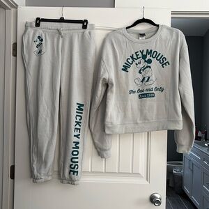 Brand new with tags! Mickey Mouse sweatshirt and sweatpants are new with tags!